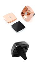 Diffuseur de parfum de luxe moderne en forme carrée pour voiture, fixation sur grille d'aération, en alliage d'aluminium avec finition cuir, désodorisant minimaliste pour l'intérieur de la voiture