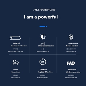 Nhà Máy Bán buôn giá T1 BT không dây mini Bàn phím có thể sạc lại Bàn Phím cầm tay bằng giọng nói Air Chuột Pc Android TV box sử dụng - Product Image 6