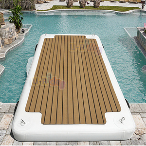 Tùy chỉnh Inflatable máy bay phản lực trượt tuyết nổi Dock nền tảng nước đi-ons vui vẻ nổi Dock cho nước vui chơi giải trí - Product Image 1