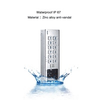 Système de contrôle d'accès de porte autonome, étanche IP67, en métal, à clavier unique, RFID 125kHz Wiegand, avec alarme