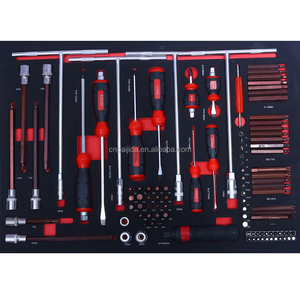 Ensemble d'outils de réparation automobile en métal 718 pièces pour garage et atelier, comprenant ciseaux, marteau, pince, chariot rigide en EVA, plan de travail OEM TCS-01 - Product Image 5
