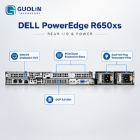 Server Rak Dell PowerEdge R650xs 1U Asli, Dual Intel Xeon Scalable Generasi ke-3, DDR4, 10x 2.5 SAS SSD, Host Database Cloud