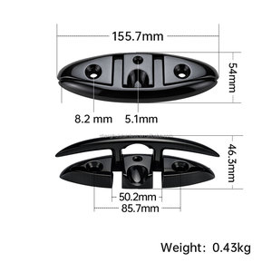 Morsetto Retrattile Resistente alla Corrosione per Montaggio a Prua di Imbarcazioni Veloci, in Acciaio Inox 316 di Grado Marino - Product Image 2