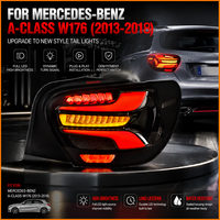 Pour Mercedes-Benz Classe A W176 2013-2018 : Feux arrière à LED dynamiques séquentiels avec animation de démarrage et design de bienvenue, nouveau look restylé