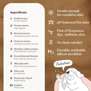 Shampooing <span class=keywords><strong>Sec</strong></span> Sans Eau Marque Blanche pour Chiens, Chats et Animaux – Nettoyant Patte Anti-Odeur – Idéal pour Chiots – Brosse Nettoyante pour Pattes – Shampooing <span class=keywords><strong>Sec</strong></span> - Product Image 5