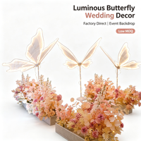 Lampe sur pied LED Papillon Lumineux Grand Kit d'éclairage Papillon pour Allée de Mariage, Guide de Chemin, Décoration de Banquet
