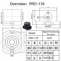 Système de positionnement manuel à point zéro en acier allié pour machine CNC, à changement rapide, haute répétabilité, précision 0,001, échange de palettes