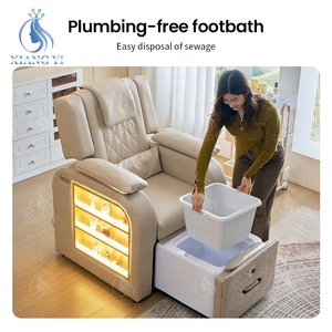 Sillas de Pedicura y Manicura para Salón de Belleza, Personalizadas de Fábrica, sin Plomería, con Tazón para Spa de Pies - Product Image 4