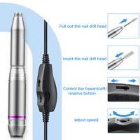 Sunnail Haute Qualité Mini Faible Vibration Faible Bruit Pro Foret à Ongles pour Technicien à Ongles