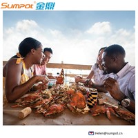 Équipement de Cuisson Automatique pour l'Industrie Alimentaire, Cuiseur Vapeur pour Fruits de Mer et Crabe