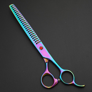กรรไกรตัดขนสุนัข KingHon Wholesale Dog Grooming Chunker ขนาด 8 นิ้ว ผลิตจากเหล็กกล้าไร้สนิมญี่ปุ่น กรรไกรซอยขนสัตว์เลี้ยง แบบฟันฉลาม - Product Image 3
