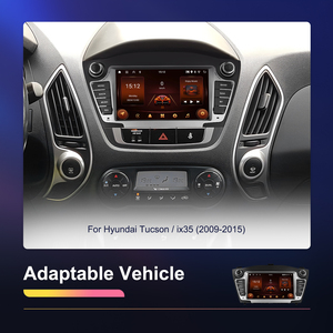 Radio de Coche Android Podofo de 7'' con 2+64GB, Estéreo, Carplay Inalámbrico, Android Auto, Wifi, DVR, EQ, GPS para Hyundai Tucson/IX35 2009-2015 OEM - Product Image 2