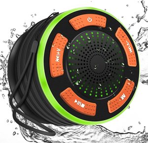 Altavoz <span class=keywords><strong>Bluetooth</strong></span> Impermeable IPX7 para Baño, Altavoz Inalámbrico con Ventosa Antipolvo para Ducha - Product Image 1