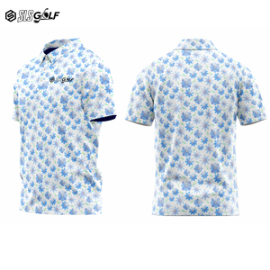 Polo de golf professionnel léger, respirant, à séchage rapide, sans coutures, entièrement imprimé par sublimation - Product Image 4