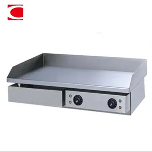 Commercial Kitchen Equipment Table Top Cast Iron Electric Griddle With CE Certificate