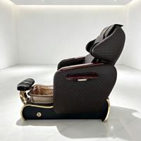 Fauteuil de pédicure professionnel de luxe au design unique, avec bain de pieds électrique à remous et vibrations, pour salon de manucure et spa européen