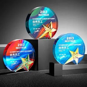 Trofeo di cristallo pentagramma professionale stile caldo premio premio medaglia della squadra regalo Souvenir