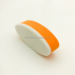 Nouvelle éponge d'applicateur de revêtement de verre Nano en céramique de bloc d'entretien de voiture automatique avec la couche de <span class=keywords><strong>feutre</strong></span> pour le nettoyage de détail de brillance de <span class=keywords><strong>pneu</strong></span> de peinture de cire - Product Image 1