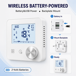 <span class=keywords><strong>Termostato</strong></span> HEDEMAN <span class=keywords><strong>per</strong></span> Caldaia a Gas con Pulsanti Touch e Controllo a Manopola, <span class=keywords><strong>Termostato</strong></span> Digitale Programmabile - Product Image 4