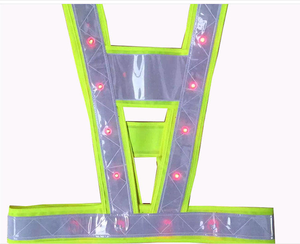 سترة أمان عاكسة عالية الوضوح مع إضاءة LED للعمل في المطارات - Product Image 2