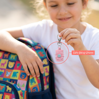 Porte-clés fleur en silicone écologique mignon, marguerites 3D avec fermoir argenté, breloque souple pour sac, cadeau pour enfants