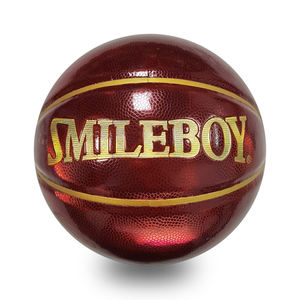 Pallone da Basket Riflettente in Pelle di Alta Qualità Personalizzato <span class=keywords><strong>per</strong></span> Uso Interno ed Esterno, Misura Ufficiale 29.5, Ideale come Regalo - Product Image 1