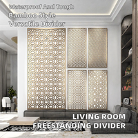 Cloison de séparation pliable légère, durable, insonorisée et imperméable en métal moderne Homedeco pour salon ou bureau