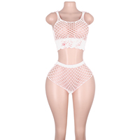Tenue de danse exotique en résille transparente, vêtements d'entraînement pour strip-teaseuses, lingerie sexy, costumes de scène personnalisés pour boîte de nuit