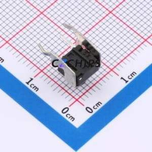 SMG-01Z-H070A1 Tactile Switch Bent Lead Through Hole-4P,7.5x7mm Switch Single Pole Single Throw Round Button 2.5N 7.5mm - Product Image 2