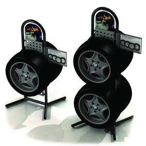 Напольная металлическая подставка для автомобильных колес - Product Image 4