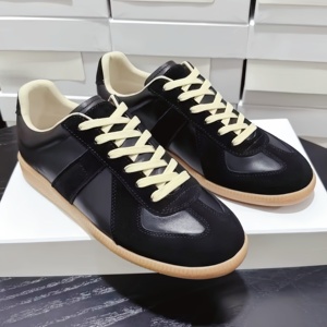 High Quality Luxury Retro Leather Sneakers Thick Sole Casual Loafers Fashion Breathable Lightweight <b>Trainer</b> Shoes - Product Image 1