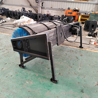 Balayeuse rotative hydraulique 12T pour excavatrice, brosse mixte, nettoyeur de routes pour balayage des débris de construction