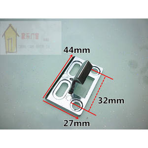 Serrure à boucle à pousser-tirer en alliage d'aluminium 90 robuste, style ancien, pour porte et fenêtre, boulon pour porte et fenêtre coulissante en verre, quincaillerie de verrouillage à crochet - Product Image 1