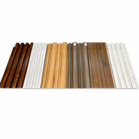 Panneau WPC écologique pour murs intérieurs, panneau composite sans formaldéhyde, imperméable, panneau WPC à rainures pour hôtels et commerces