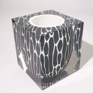 Juego de jarrones acrílicos modernos con patrón blanco y negro, decoración de mesa para sala de estar, entrada, arreglo floral, regalo de inauguración de casa - Product Image 5