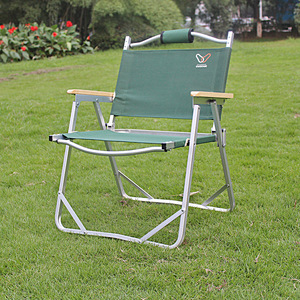 Silla de director de aleación de aluminio 55x53x61cm Silla de jardín plegable Roja - Product Image 3