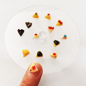 Dessin animé 3D fraise Sandwich gâteau Nail Art décoration 30 pcs/sac coeur-forme résine déco bricolage japonais ongles décor autocollant plastique - Product Image 1