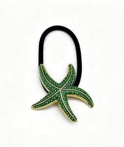 Green Starfish Resin Hair Clip Women Ponytail Holder Fashion Decorative Hair <b>Accessory</b> Casual Style - Product Image 3