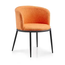 Sedia da pranzo hotel con struttura in metallo divano per il tempo libero moderno sedia da caffè stile sede - Product Image 4