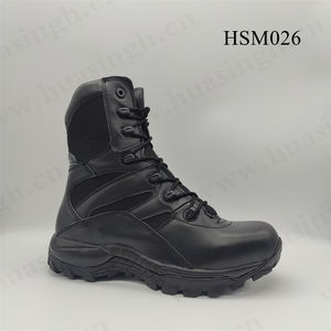 Botas <span class=keywords><strong>de</strong></span> <span class=keywords><strong>Combate</strong></span> ZYF, Forest Zone Survey, Color Negro/Arena, con Cremallera Lateral, para Exteriores, Tallas 36-47, Resistentes a Impactos, Botas Tácticas HSM026 - Product Image 3