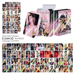 การ์ดโฮโลแกรม BL-DEADLINE 124 ชิ้น มินิอัลบั้มการ์ดรูปภาพ LISA JENNIE <span class=keywords><strong>JISOO</strong></span> การ์ดสินค้าของเหล่าเซเลบริตี้ - Product Image 1