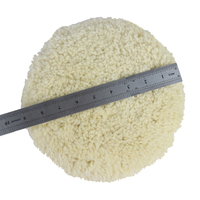 5 Inch Japanse Stijl 100% Wol Wol Buffing Pad Voor Dual Action Polijstmachine Ro Polijstmachine