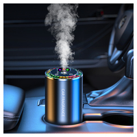 Diffuseur d'huiles essentielles portable sans eau et humidificateur électrique pour voiture et usage domestique, design de plafond en forme d'étoile à trois couleurs