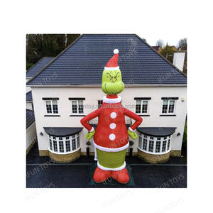 Mascota inflable de pie para exteriores, modelo de Navidad <span class=keywords><strong>Grinch</strong></span>, modelo de personaje de monstruo inflable para Decoración - Product Image 2