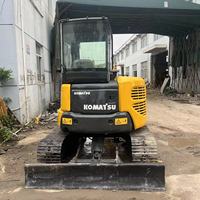 Miniexcavadora KOMATSU PC50MR de 5 Toneladas Usada, Fabricada en Japón, para Espacios Reducidos, con Accesorio de Pulgar y Martillo Hidráulico