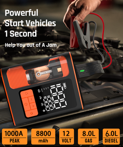 <span class=keywords><strong>Booster</strong></span> portatile 1000A 2500A PD ricarica auto set Jump Kit Box con compressore d'aria per auto - Product Image 4