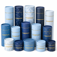 Boîtes cylindriques en carton kraft gaufré écologiques pour l'emballage de produits de beauté, de maquillage, de soins de la peau et de bougies en gros