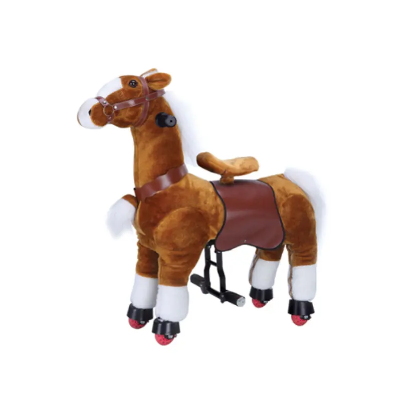 Nouveau Design Animal jouet chevaux en peluche Animal flocage cheval animaux électriques pour centres commerciaux enfants équitation cheval jouets pour enfants