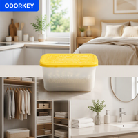 Déshumidificateur d'intérieur 500ml 230g, parfum citron, jetable, écologique, absorbe l'humidité, anti-moisissure, action rapide, pour usine