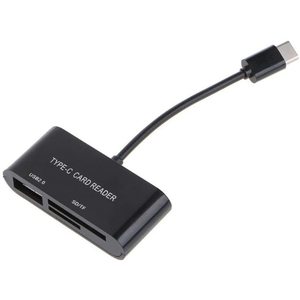<b>Type</b> <b>C</b> Card Reader <b>USB</b> 2.0 SD TF Slot <b>Adapter</b> For Mobile Phone Laptop - Product Image 2